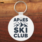 Porte-clés Apres Ski Club Mountain Logo - Custom Mens Winter (Recto)