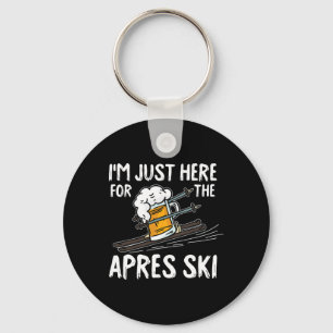 Porte-clés Apres Ski Funny Skier Hiver Sport Ski Cadeau