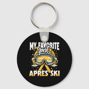 Porte-clés Après-ski pour une fête de sports d'hiver amusante