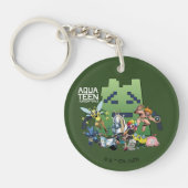 Porte-clés Aqua Ados des vilains de la force de la faim (Devant)