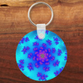 Porte-clés Aqua Floral Sprinkings (Recto)