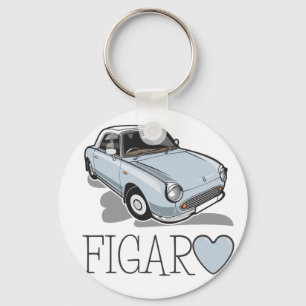 Porte-clés Aqua pâle de Nissan Figaro