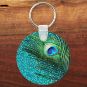 Porte-clés Aqua Peacock unique (Recto)