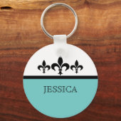 Porte-clés Aqua Swanky Fleur De Lis Porte - clé (Recto)