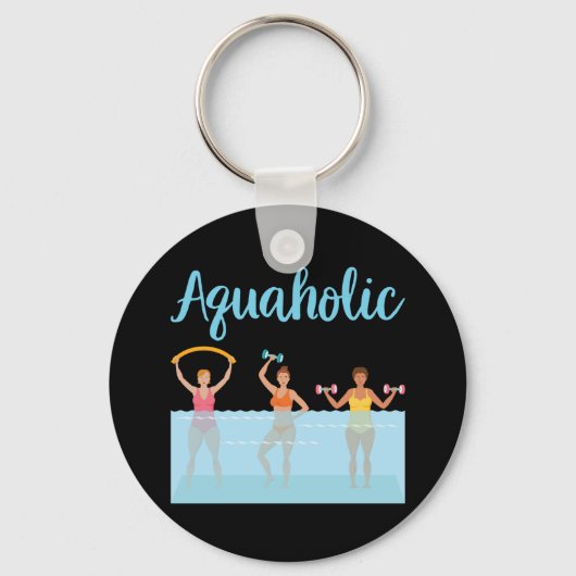 Porte-clés Aquaholic de l'eau (Recto)