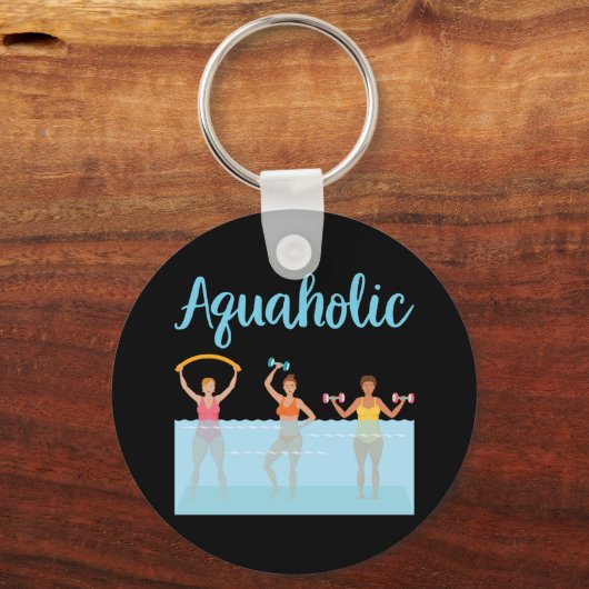 Porte-clés Aquaholic de l'eau (Verso)