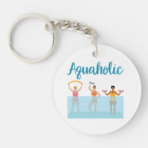 Porte-clés Aquaholic Water Aaérobic Femmes