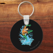 Porte-clés Aquaman saute dans la vague (Recto)
