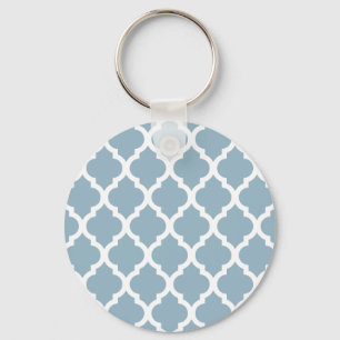 Porte-clés Aquamarine Moroccan Tile Trellis