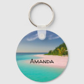 Porte-clés Aquamarine Ocean Tropical Beach Scenic (Recto)