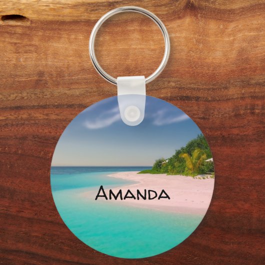 Porte-clés Aquamarine Ocean Tropical Beach Scenic (Recto)