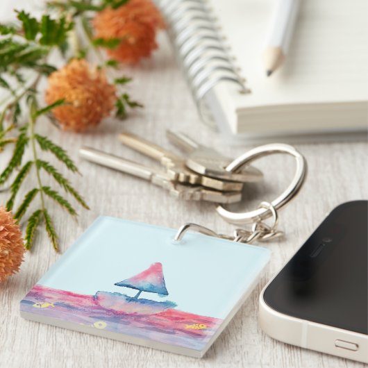 Porte-clés Aquarelle (Devant Droit)