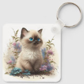 Porte-clés Aquarelle adorable Birman Kitten (Dos)