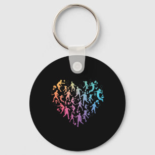 Porte-clés Aquarelle Badminton Player Team Shutter Amateurs P