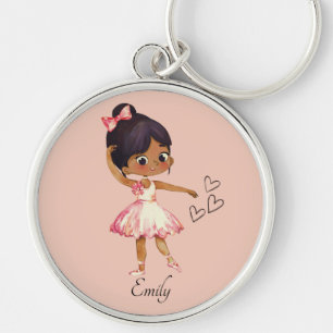 Porte-clés Aquarelle Ballerina Dancer Thème