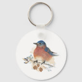 Porte-clés Aquarelle Bluebird (Recto)
