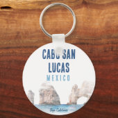 Porte-clés Aquarelle Cabo San Lucas Plage Mexico L'Arc (Verso)