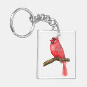 Porte-clés Aquarelle cardinale (Devant gauche)