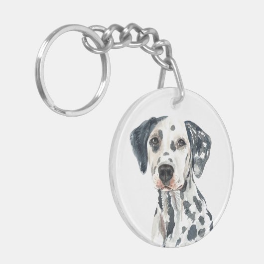 Porte-clés Aquarelle Dalmatienne (Devant gauche)