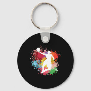 Porte-clés Aquarelle de basketball