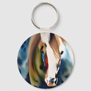 Porte-clés Aquarelle de Cheval de peinture