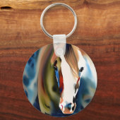 Porte-clés Aquarelle de Cheval de peinture (Recto)