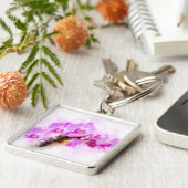 Porte-clés Aquarelle de fleur d'orchidée - rose wb 03 (Côté)