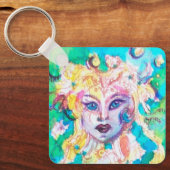 Porte-clés Aquarelle de l'Imaginaire de la table FAIRY (Recto)