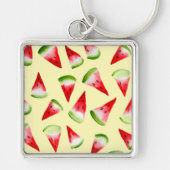 Porte-clés Aquarelle de pastèque fruit mignon (Devant)