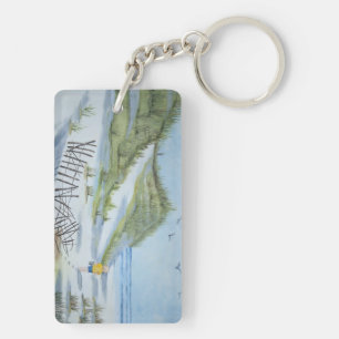 Porte-clés Aquarelle de plage
