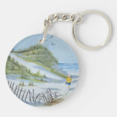 Porte-clés Aquarelle de plage (Dos)