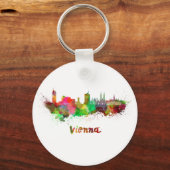 Porte-clés Aquarelle de Vienne (Recto)