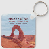 Porte-clés Aquarelle Delicate Arch Moab Utah National Park (Dos)