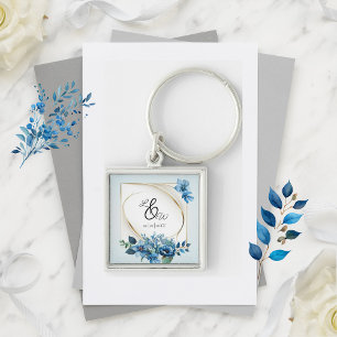 Porte-clés Aquarelle Emeral Floral Mariage Porte - clé