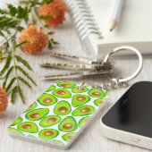 Porte-clés Aquarelle en tranches d'Avocado (Devant droit)