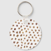 Porte-clés Aquarelle étoilée - orange (Verso)