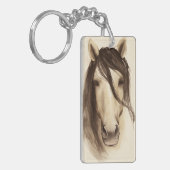 Porte-clés Aquarelle Grange Animaux | Cheval (Devant gauche)