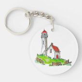 Porte-clés Aquarelle Little Lighthouse (Devant)