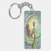 Porte-clés Aquarelle Mermaid Moon Mermaid Molly Harrison Art (Devant gauche)