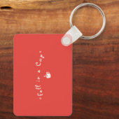 Porte-clés Aquarelle Météo Coulée Feuilles Automne (Verso)