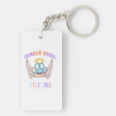 Porte-clés Aquarelle mignonne animal de compagnie Paw Chien C (Dos)