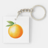 Porte-clés Aquarelle Orange (Dos)