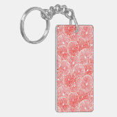 Porte-clés Aquarelle pamplemousse motif (Devant gauche)