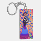 Porte-clés Aquarelle Peacock (Devant gauche)