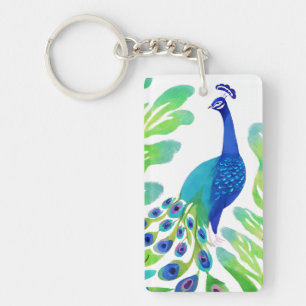 Porte-clés Aquarelle Peacock