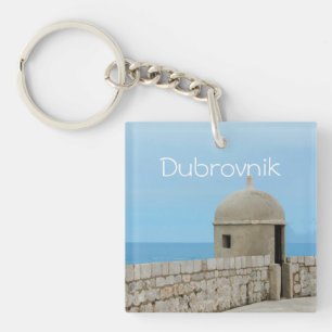 Porte-clés Aquarelle peinture de la muraille de Dubrovnik