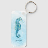 Porte-clés Aquarelle Plage de Seahorse (Verso)
