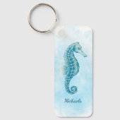 Porte-clés Aquarelle Plage de Seahorse (Recto)