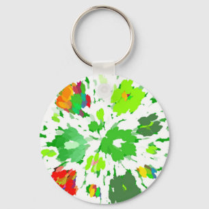Porte-clés Aquarelle Pop Art Floral