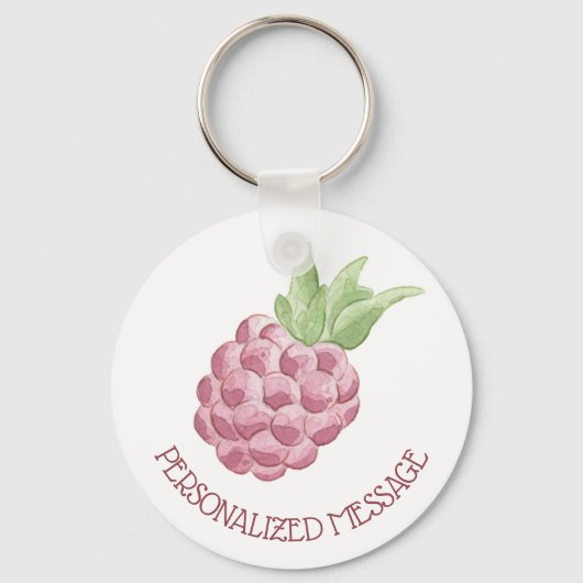 Porte-clés Aquarelle Raspberry (Recto)